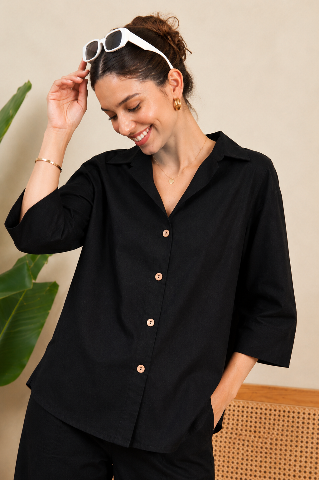 Women Co-Ord Set for Summer Stylish Shirt and Wide Leg Palazzo Outfit for Casual Wear