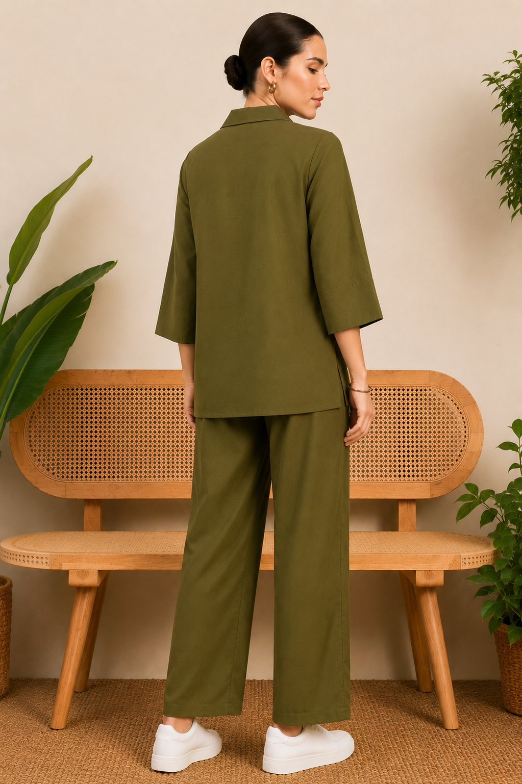 Women Co-Ord Set for Summer Stylish Shirt and Wide Leg Palazzo Outfit for Casual Wear