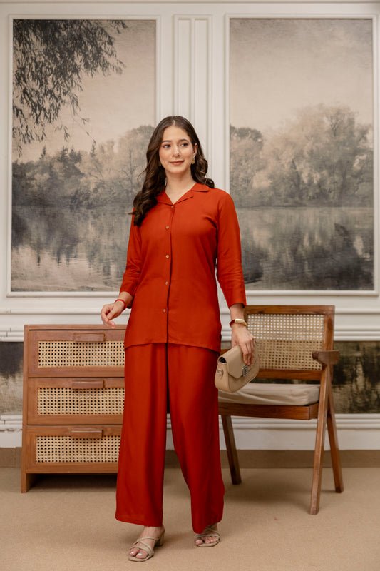 Women's Solid Co-Ord Set