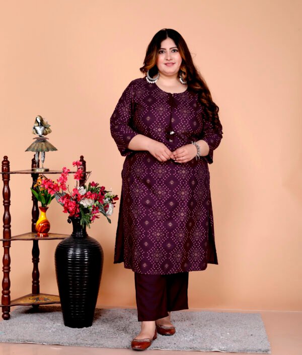 Graceful Layers plus size Kurti Set - Image 5