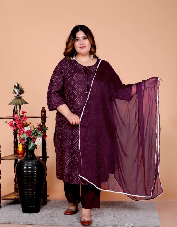 Graceful Layers plus size Kurti Set - Image 3