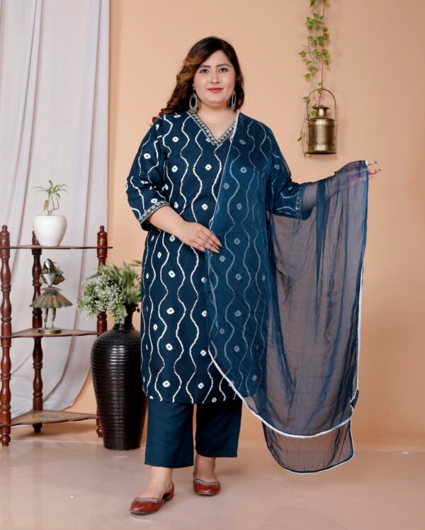 Radiant Curve plus size Kurti set