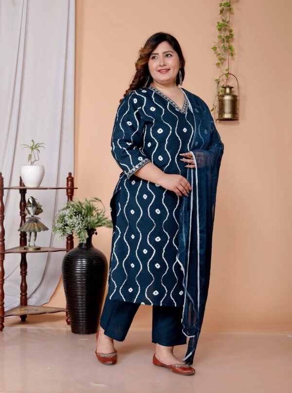 Radiant Curve plus size Kurti set - Image 4